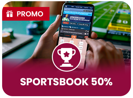 BONUS Sportsbook 50% untuk MEMBER BARU