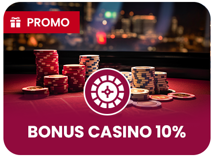 BONUS Casino 10% untuk MEMBER BARU